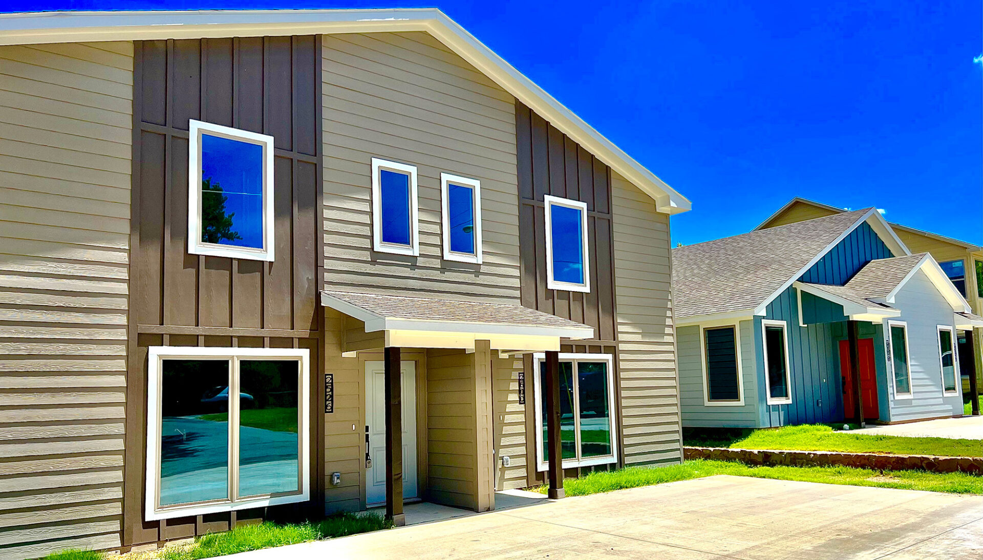 Multifamily duplex construction by Bailey Bros Builders