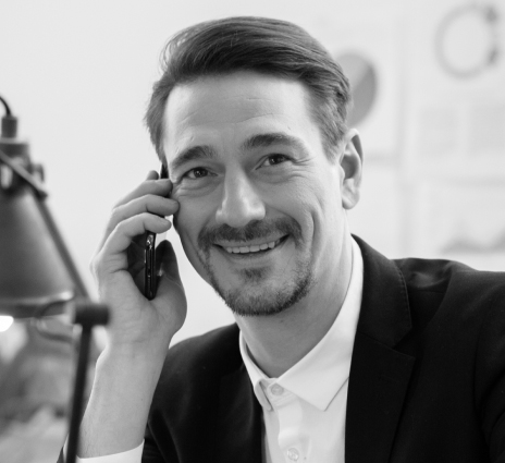 black and white image of person - Custom Homes