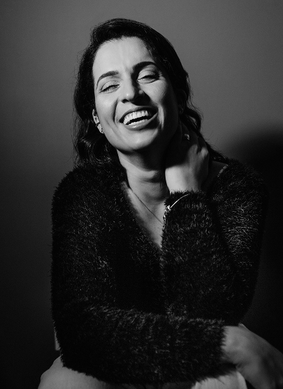 Black and white image of person - Custom Homes